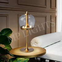 Brass Bell Jar Lamp