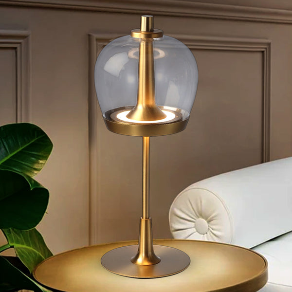 Brass Bell Jar Lamp