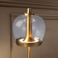 Brass Bell Jar Lamp