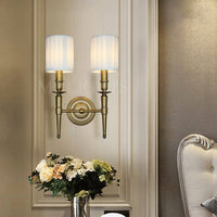 Brass & Veil Pair Wall Sconce