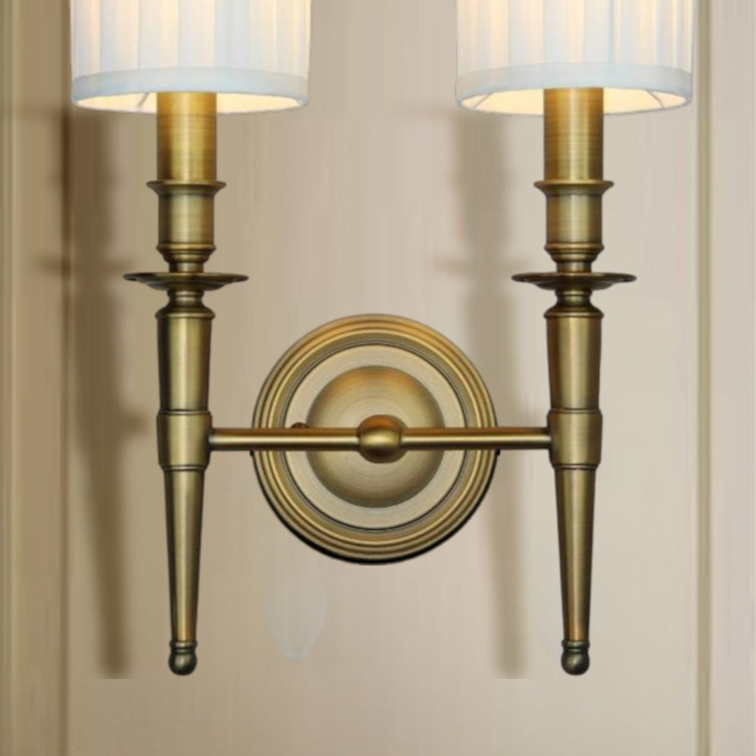 Brass & Veil Pair Wall Sconce