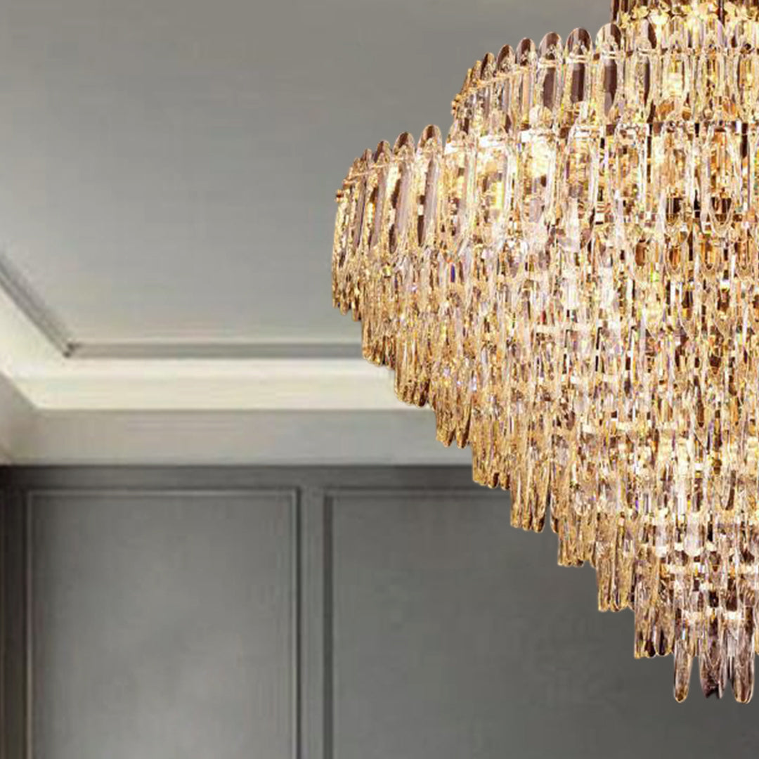 Glistening Waterscape Crystal Chandelier