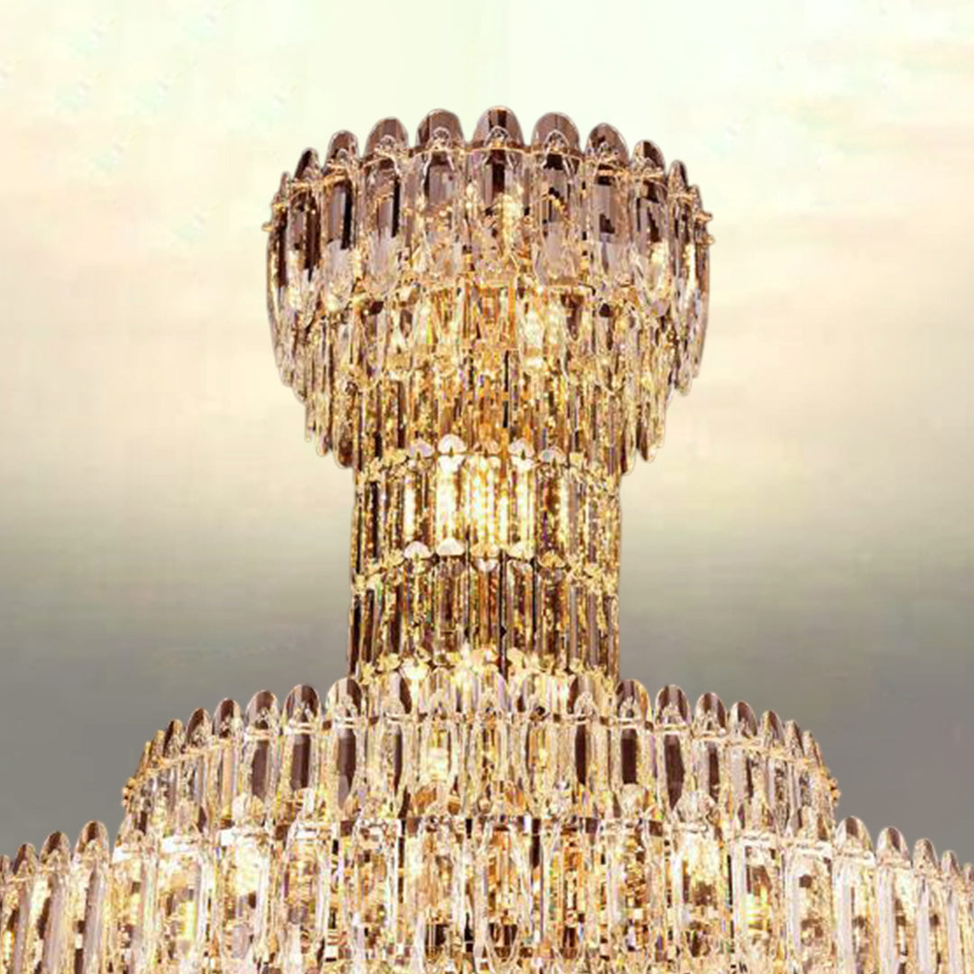 Glistening Waterscape Crystal Chandelier