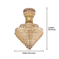 Glistening Waterscape Crystal Chandelier