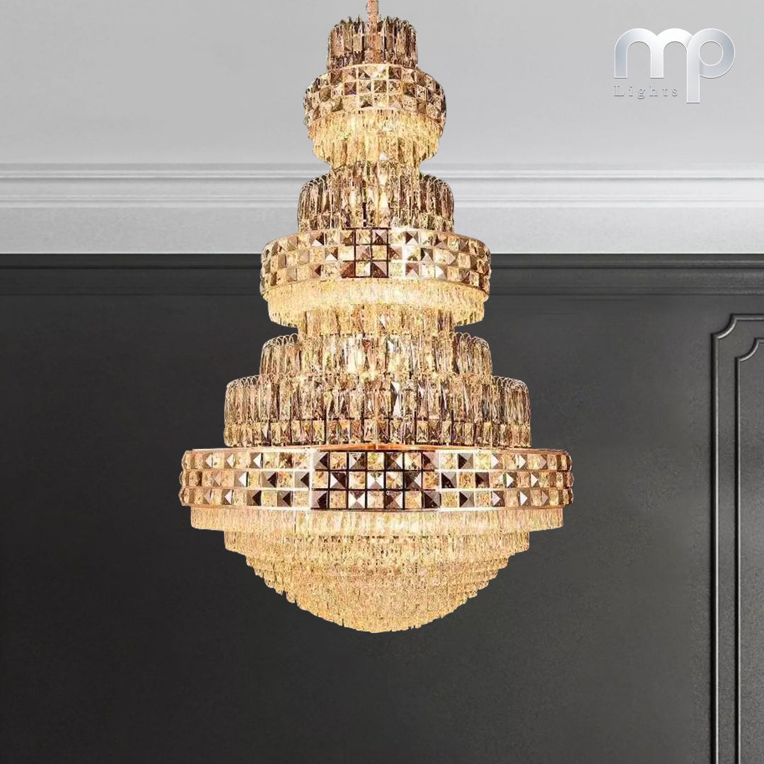 Opulent Crystal Manor Chandelier