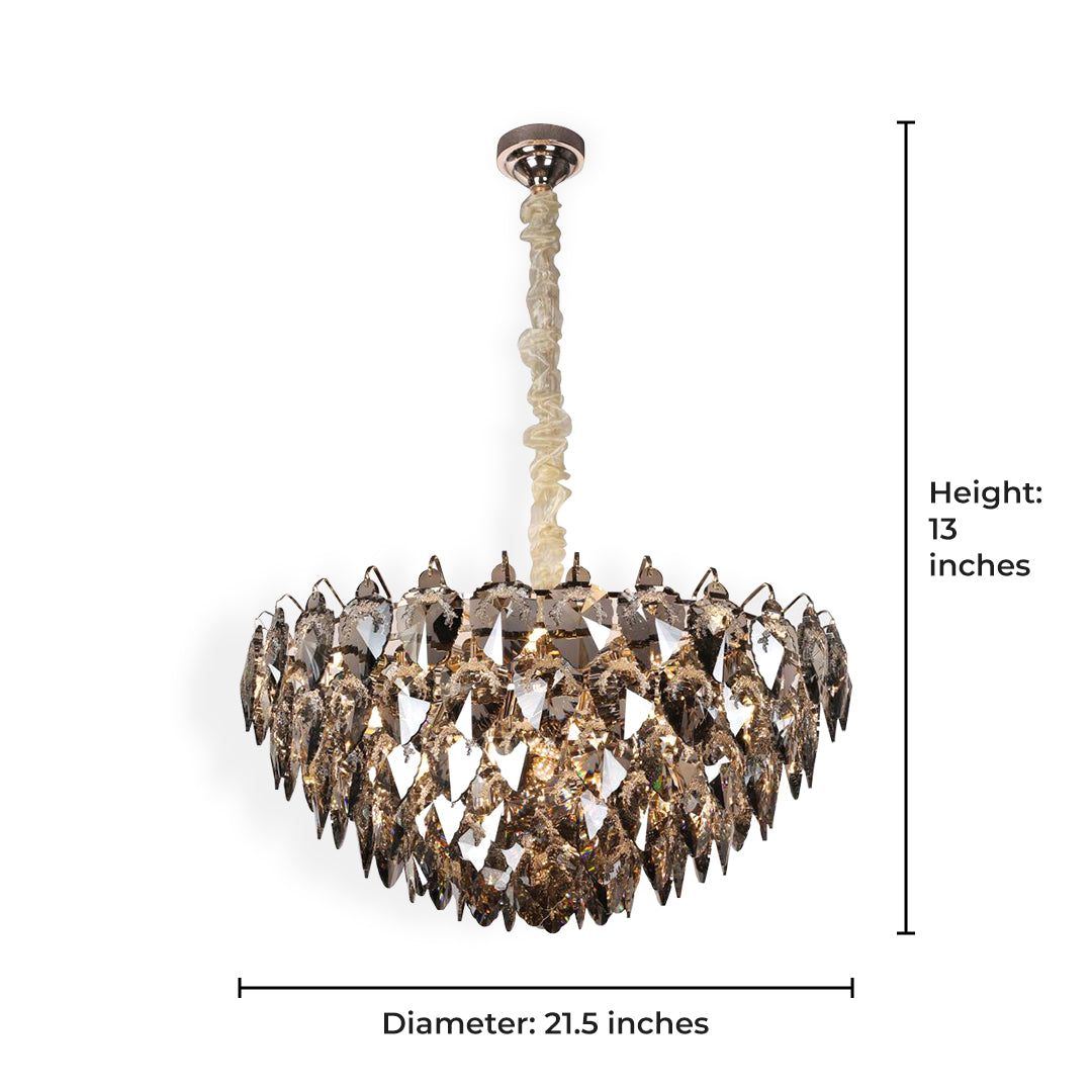 Crystal Leaf Chandelier (Small)