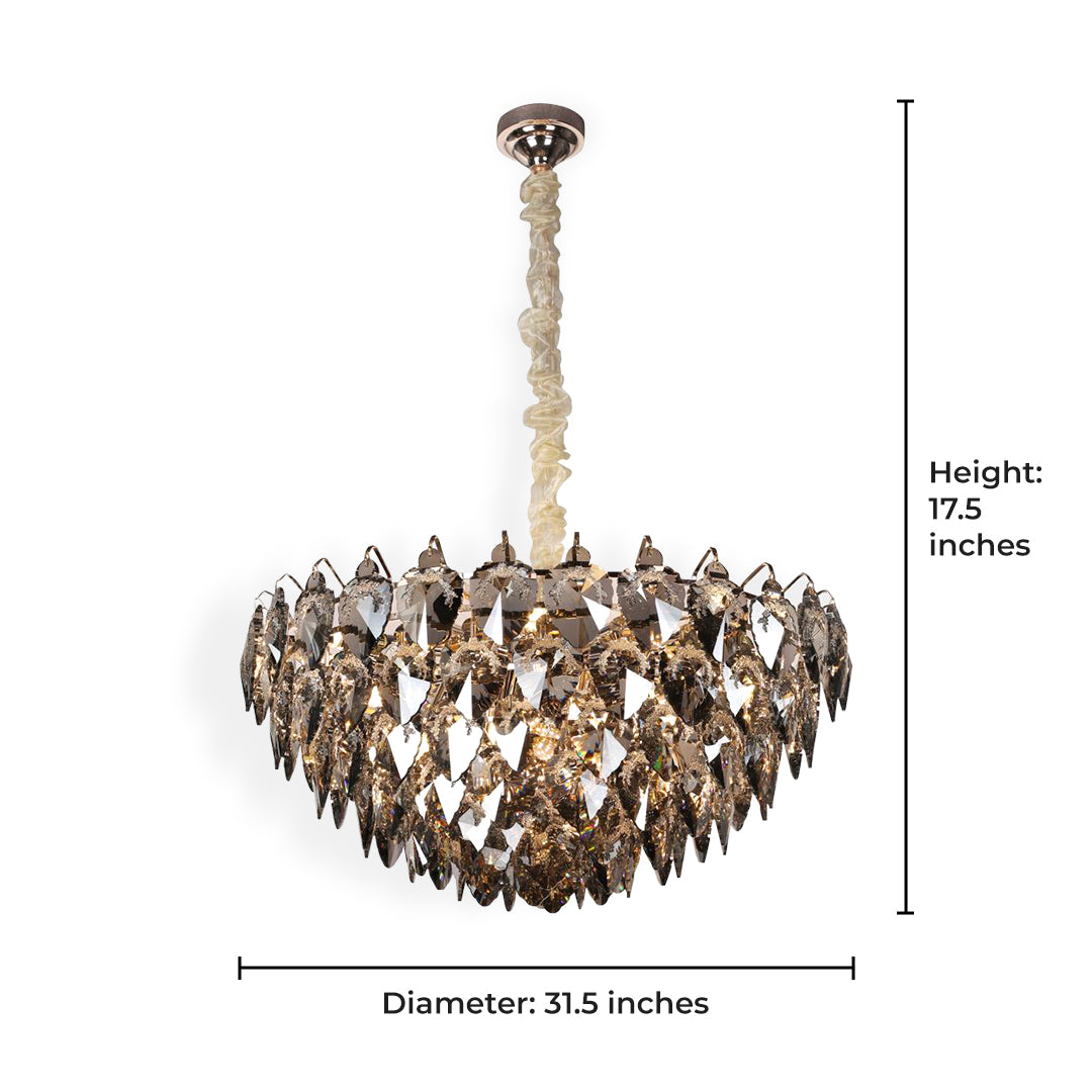 Crystal Leaf Chandelier (Big)