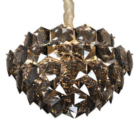 Crystal Leaf Swirl Chandelier