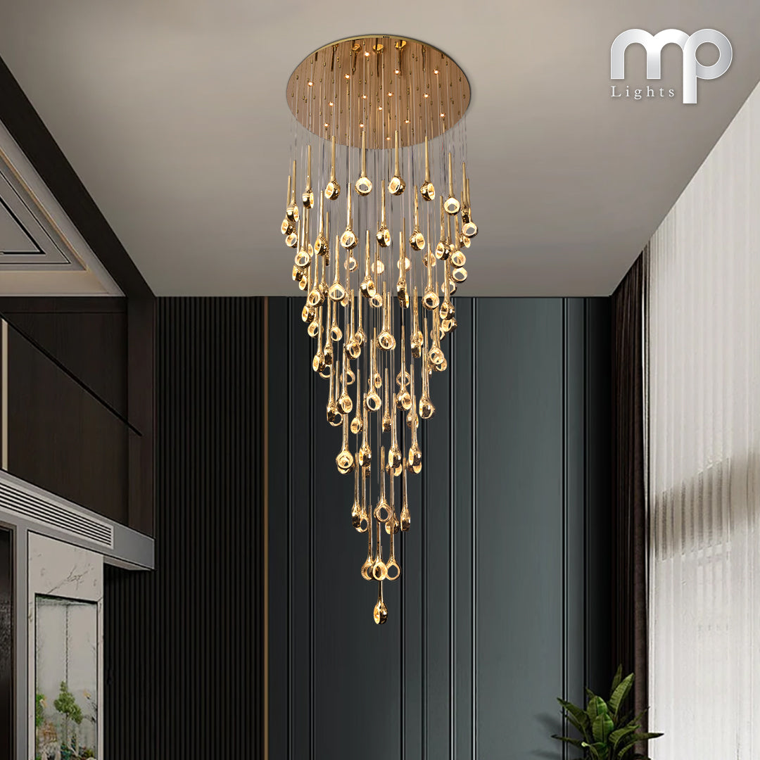 Crystal Rainfall Chandelier