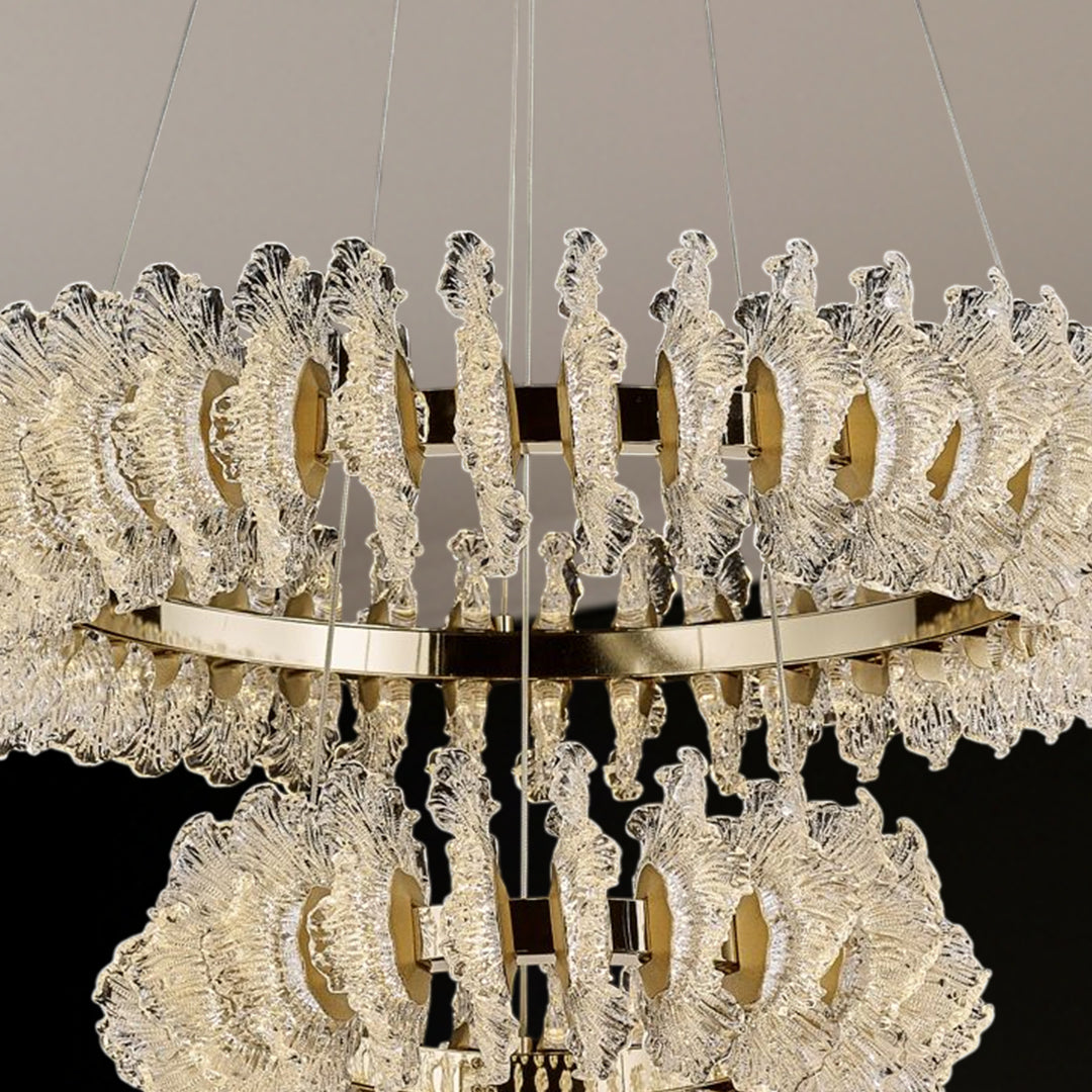 Crystal Ripple Chandelier