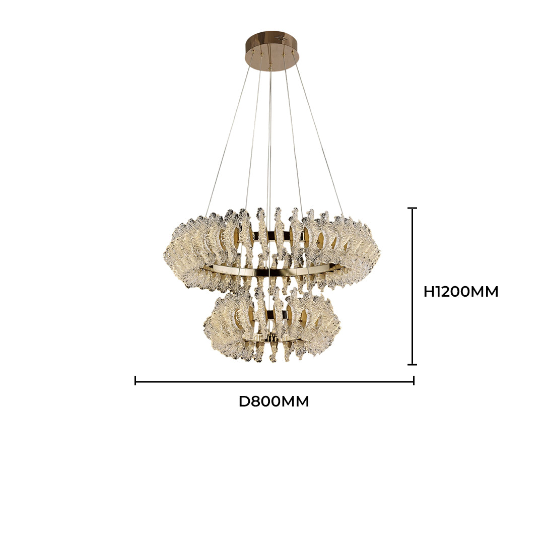 Crystal Ripple Chandelier