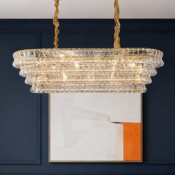 Honeyed Glass Grand Chandelier