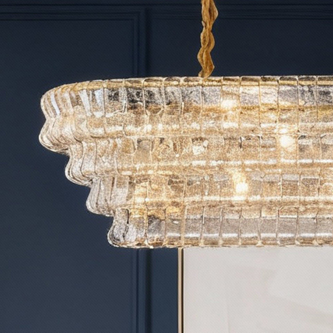 Honeyed Glass Grand Chandelier