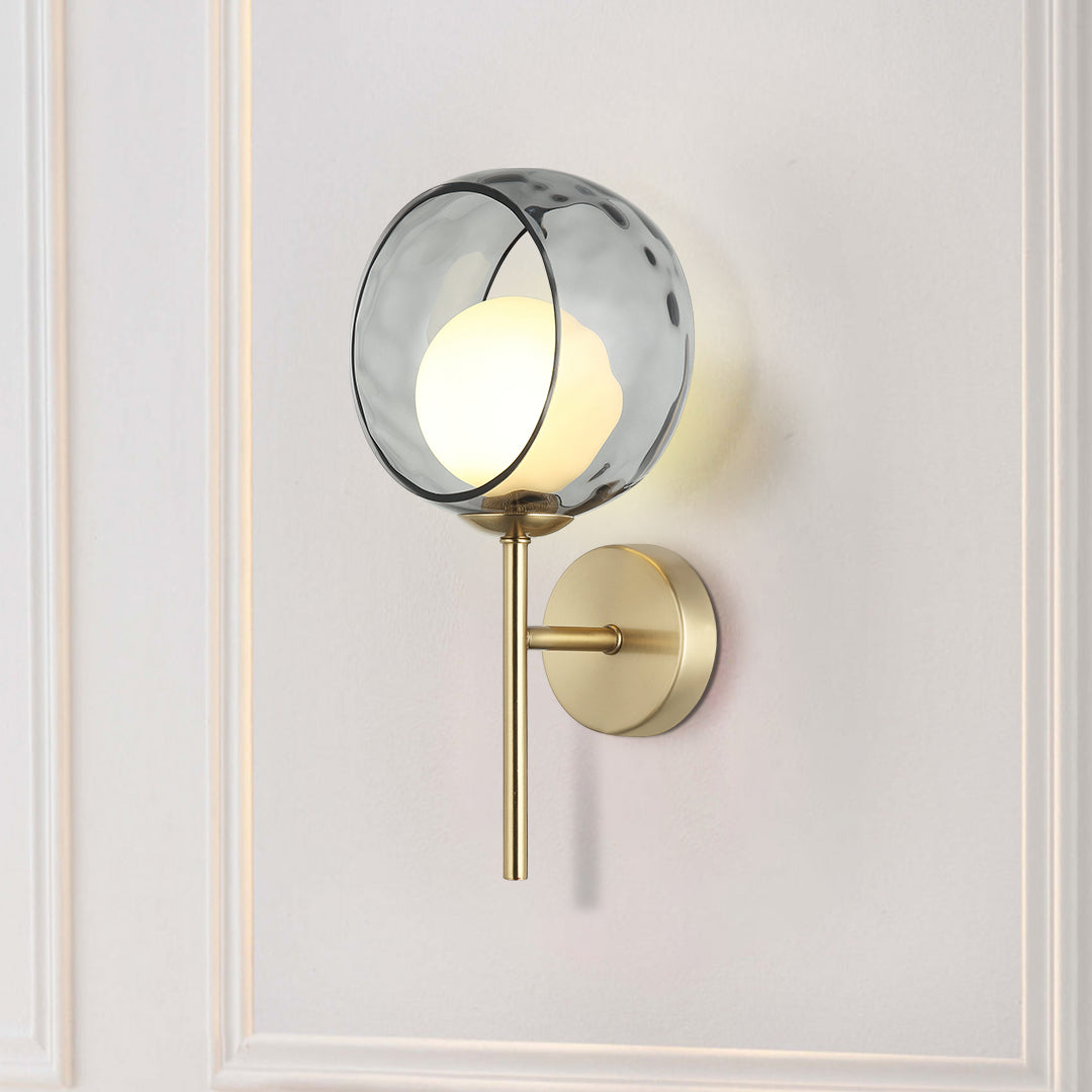 Iridescent Globe Wall Sconce