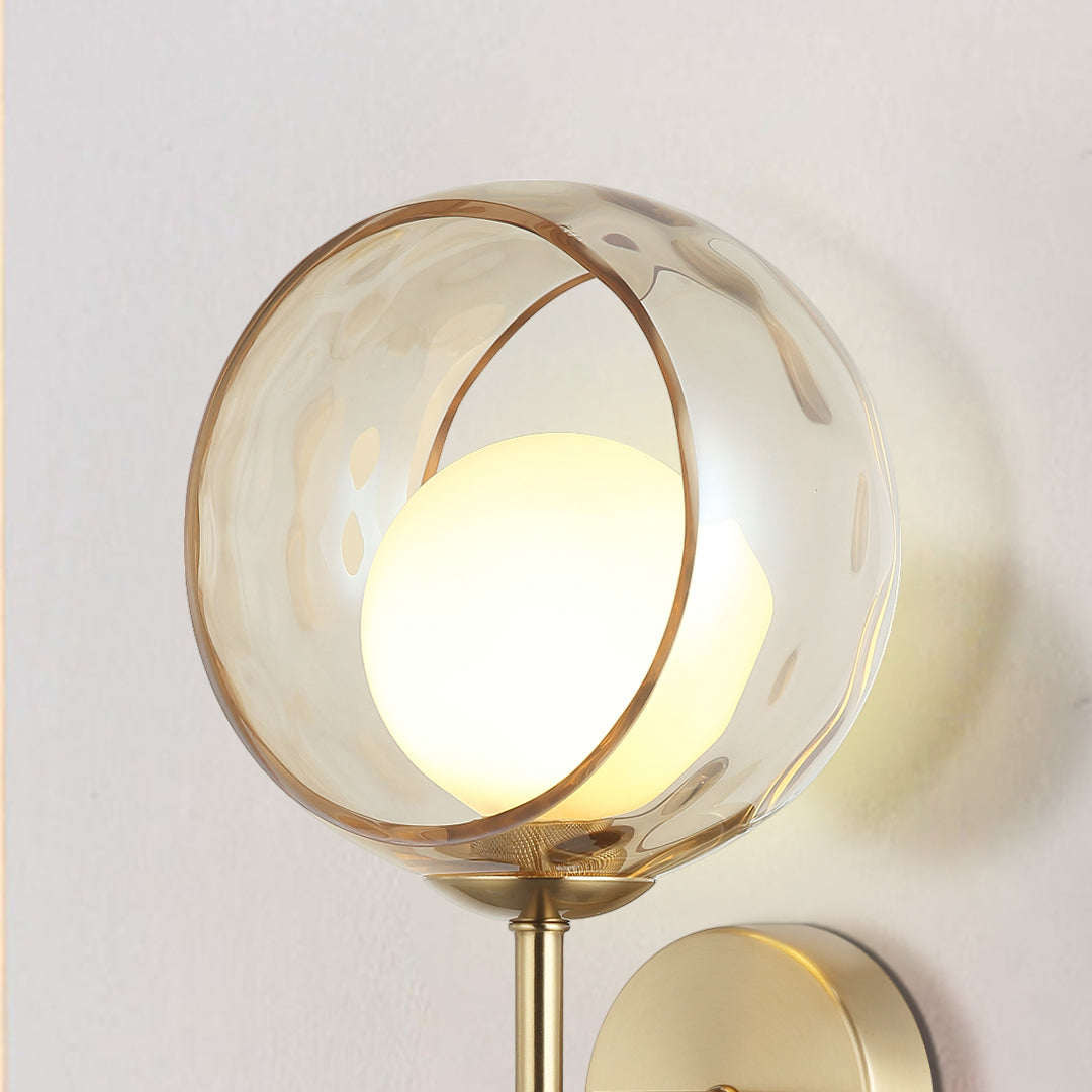 Iridescent Globe Wall Sconce