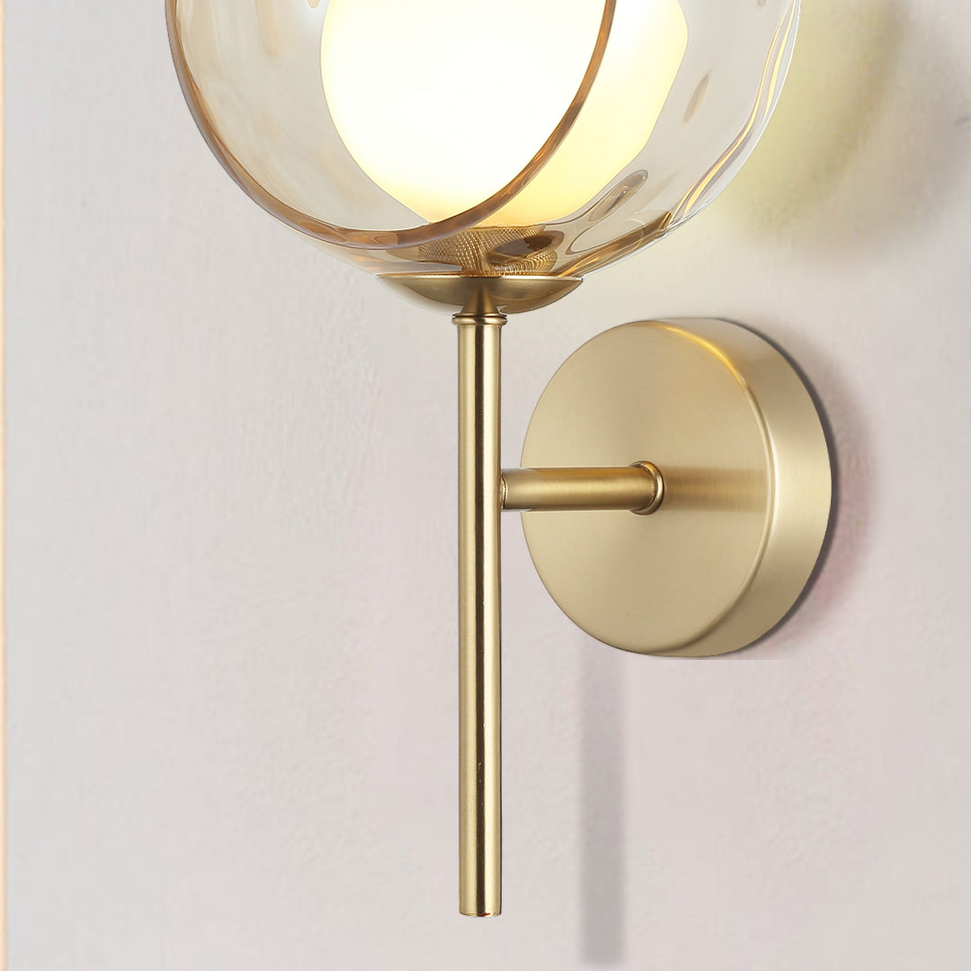 Iridescent Globe Wall Sconce