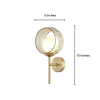 Iridescent Globe Wall Sconce