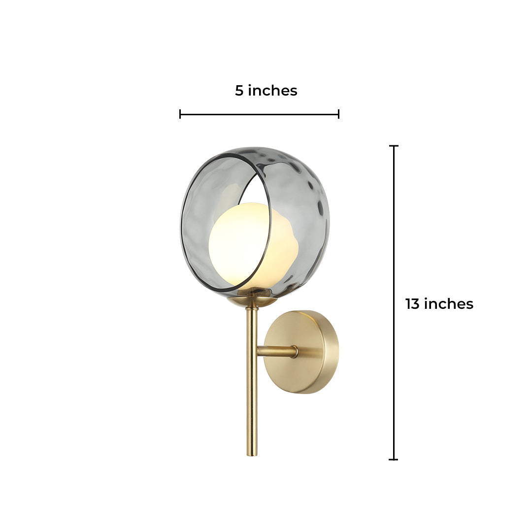 Iridescent Globe Wall Sconce