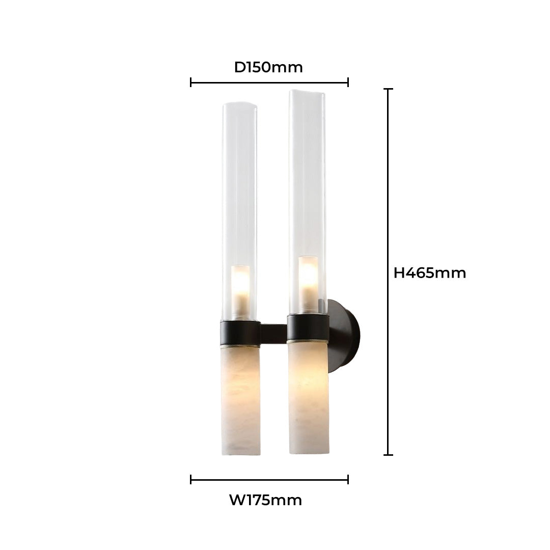 Ivory Flames Wall Sconce