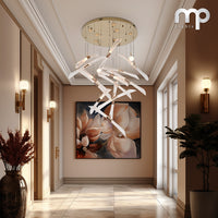 Luminous Flutes Chandelier