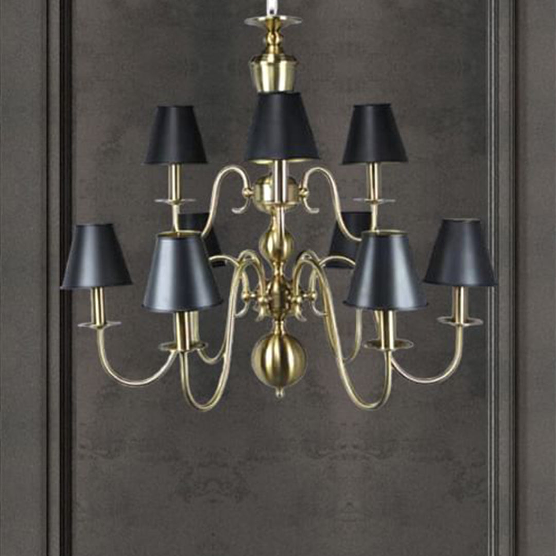 Midnight Glow Double Height Chandelier