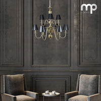 Midnight Glow Double Height Chandelier