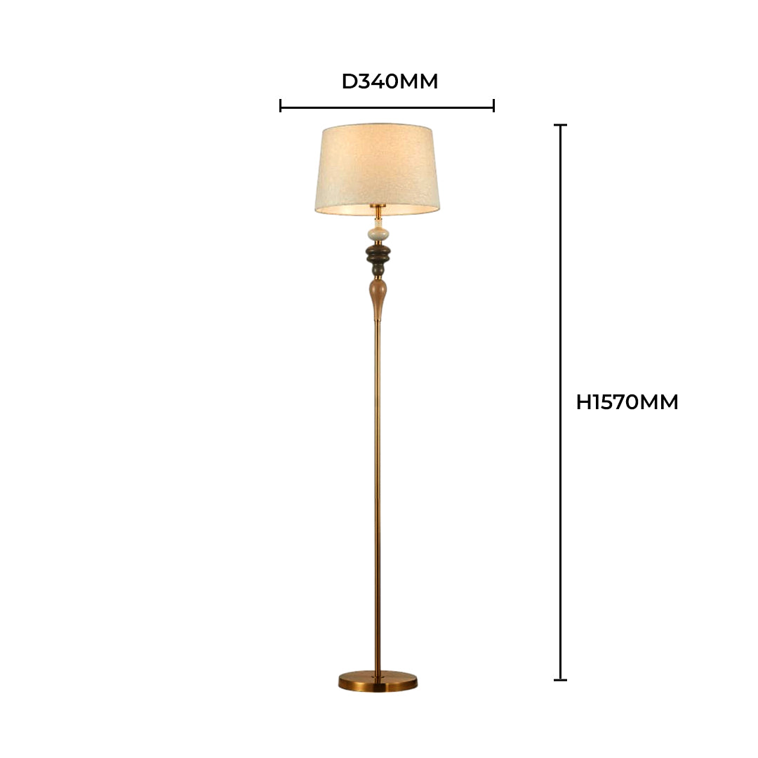 Noble Spindle Floor Lamp