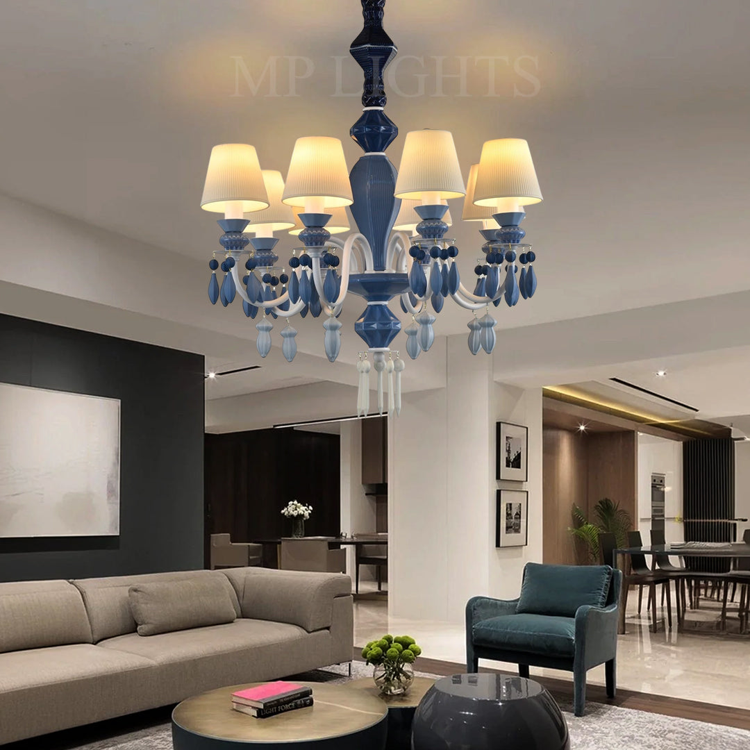 Periwinkle Blue Chandelier