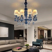 Periwinkle Blue Chandelier