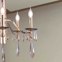 Reverie Rose Gold Candle Chandelier