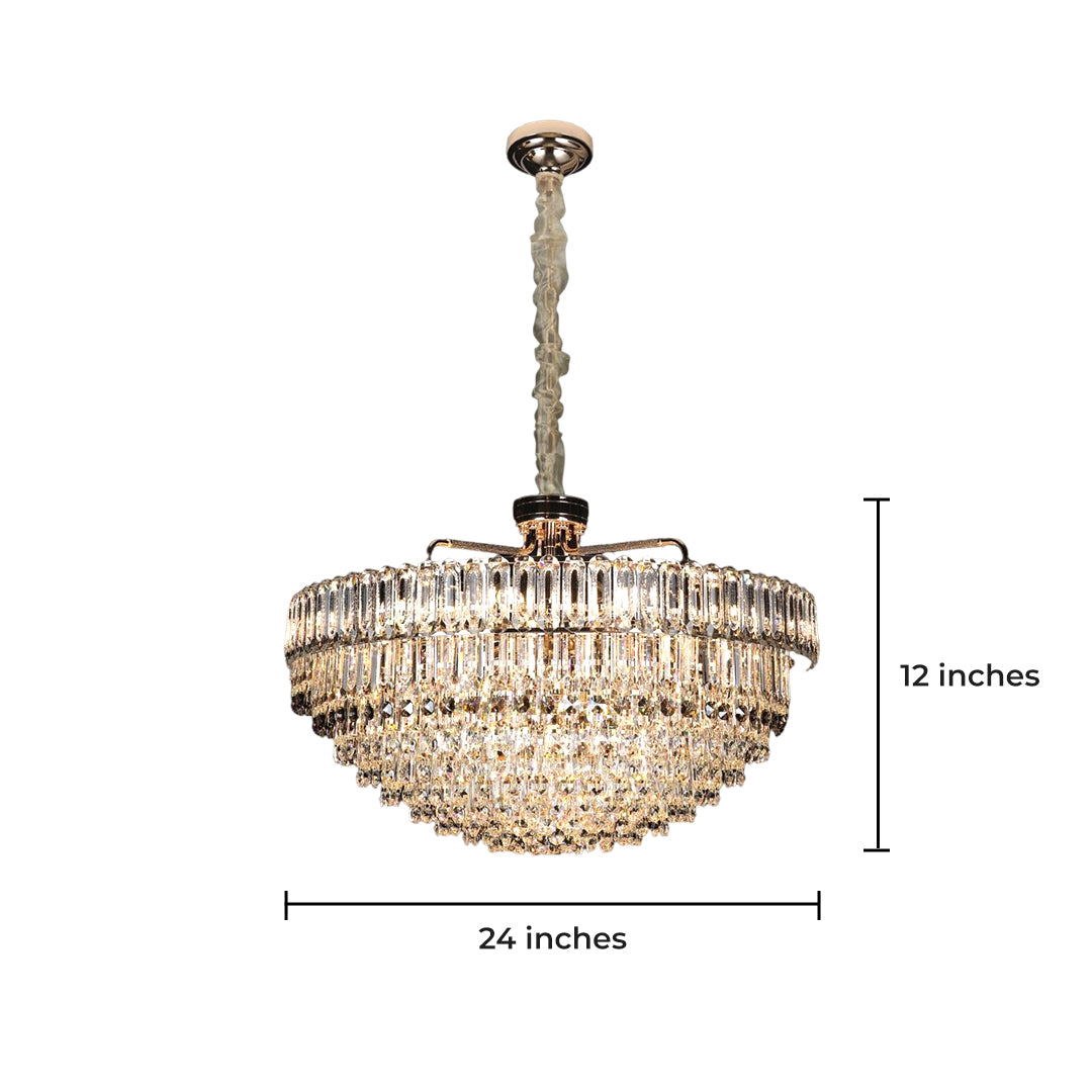 Starry Nightfall Crystal Chandelier